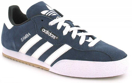 adidas Samba Super Suede Trainers - Navy/Running White