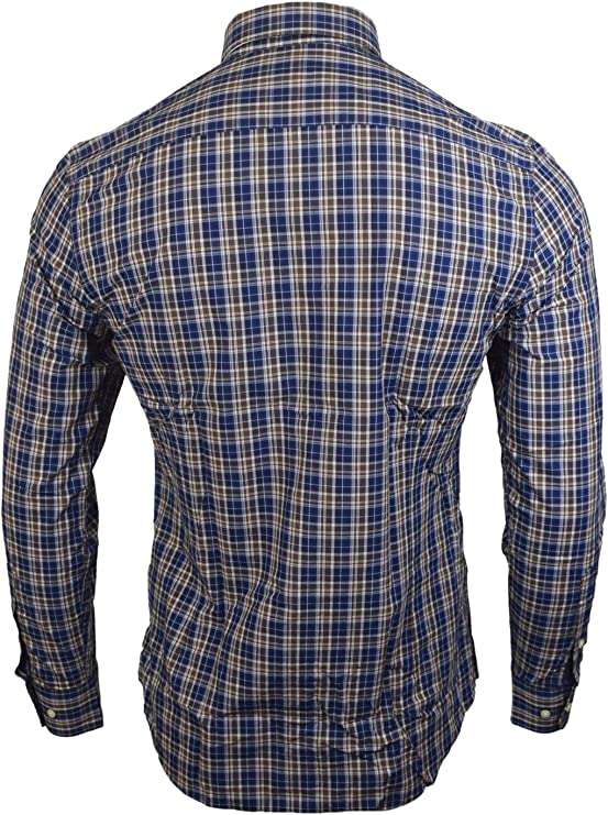 Hackett London Casual Check Shirt - Blue