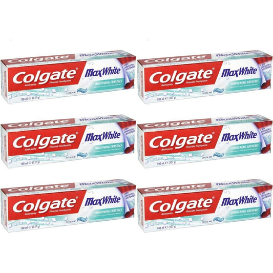 6 x Colgate Max White Toothpaste 100ML