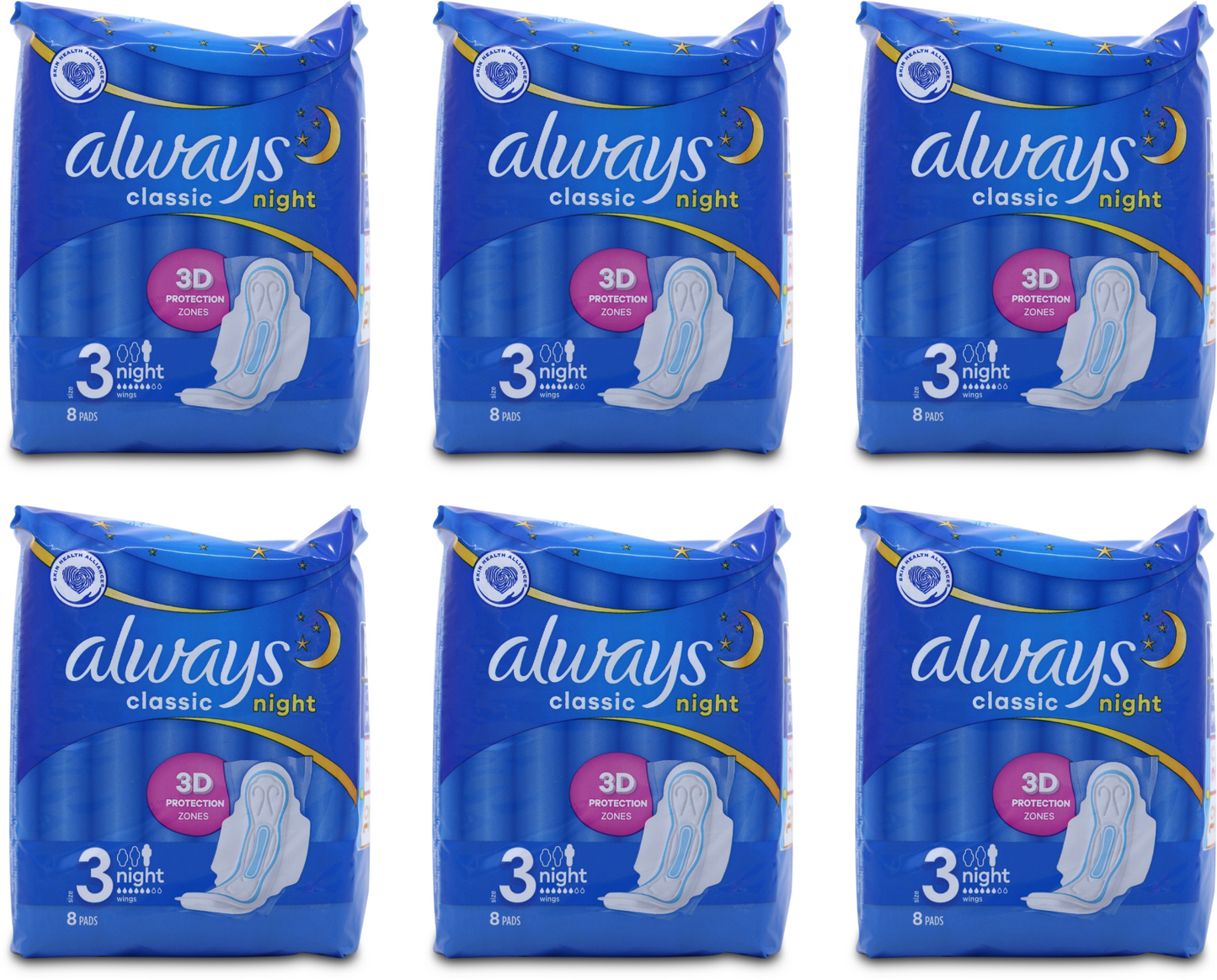 Always Maxi Classic Night Pads 8 Pack