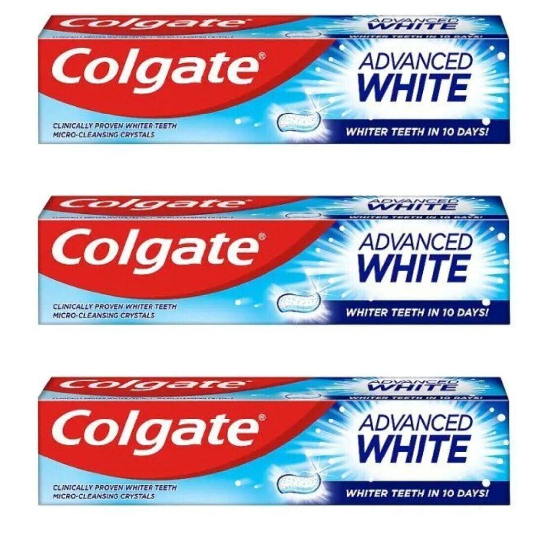 6 x Colgate Advanced White Toothpaste 100ML