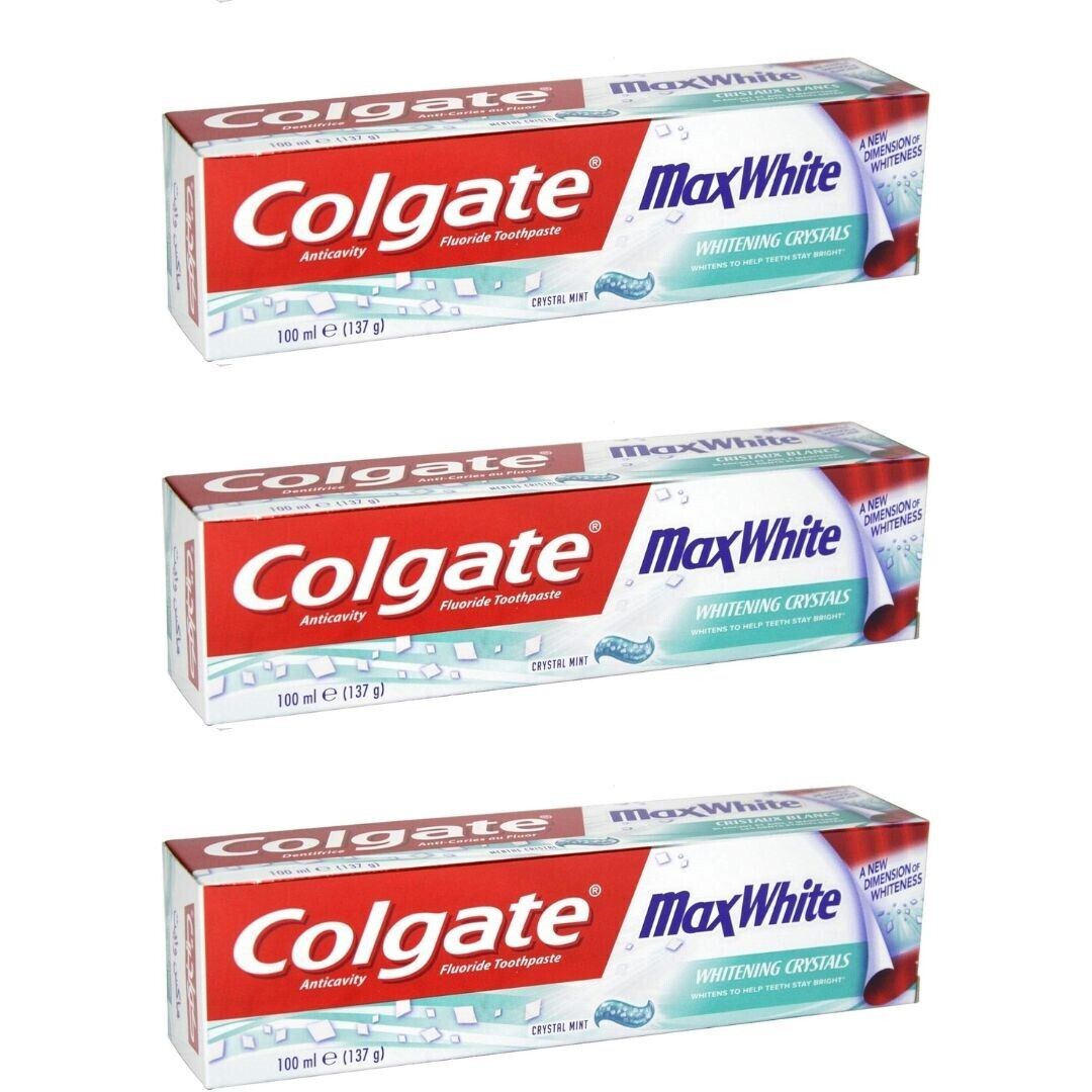 6 x Colgate Max White Toothpaste 100ML