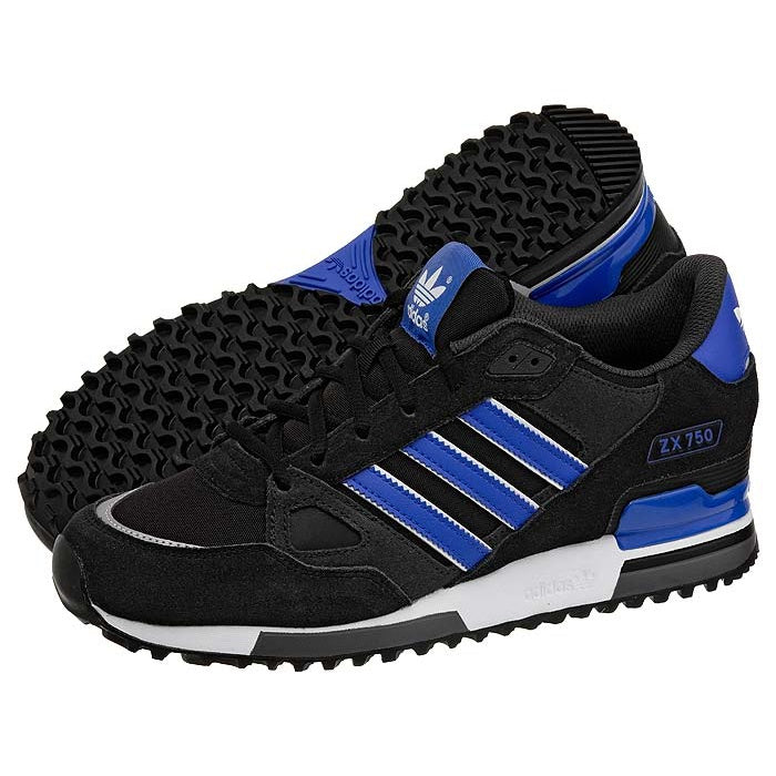 adidas ZX 750 Men's Trainers - Black/Blue