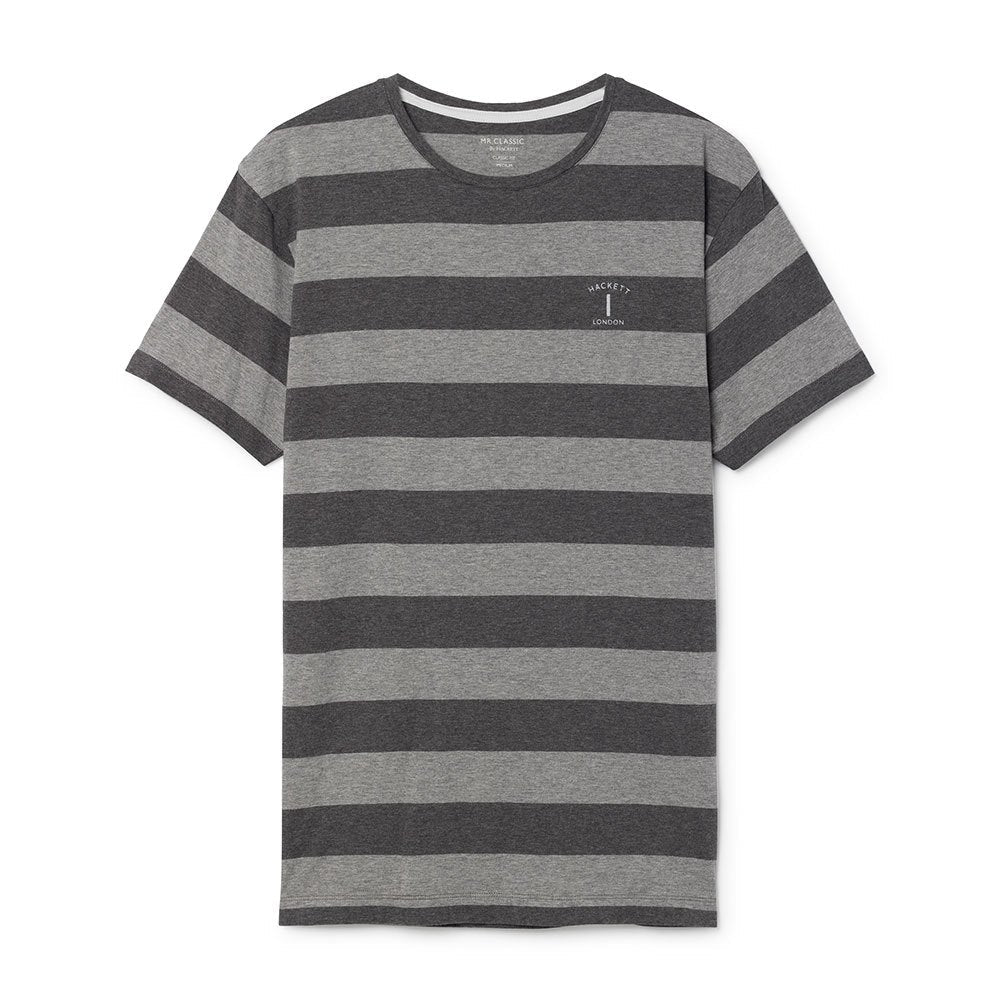 Hackett London Mr Classic Striped Tee - Grey